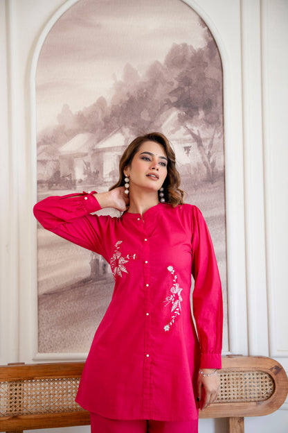 GULABI MUSE COTTON CO-ORD SET