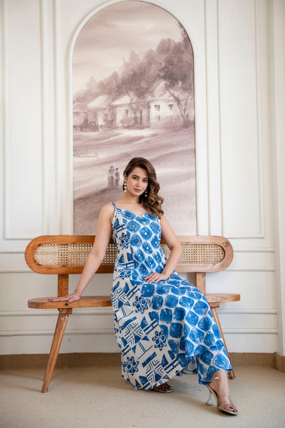 Indigo Drop Cambric Co-ord Set