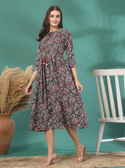 Floral Breeze Tassel Kurti