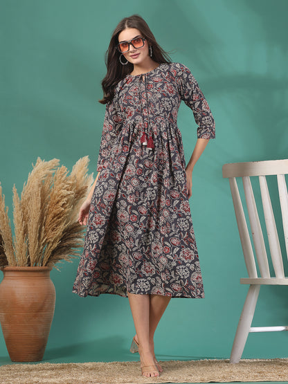 Floral Breeze Tassel Kurti